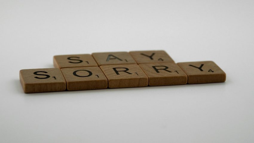 scrabble, scrabble pieces, lettering, letters, wood, scrabble tiles, white background, words, type, typography, design, layout, i am sorry, sorry, apologise, say sorry, regret, make up, break up, mistake, hardest word,